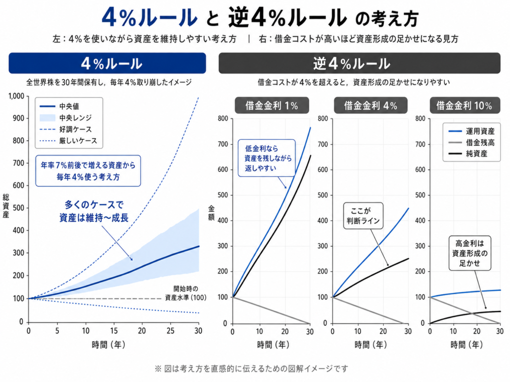 4%ルールと逆4%ルール