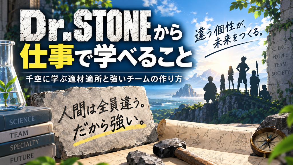 Dr.STONEから仕事で学んだこと