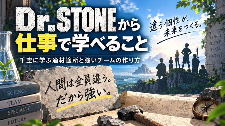Dr.STONEから仕事で学んだこと