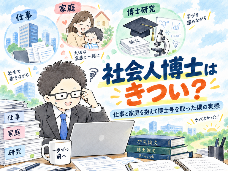 社会人博士はきつい？