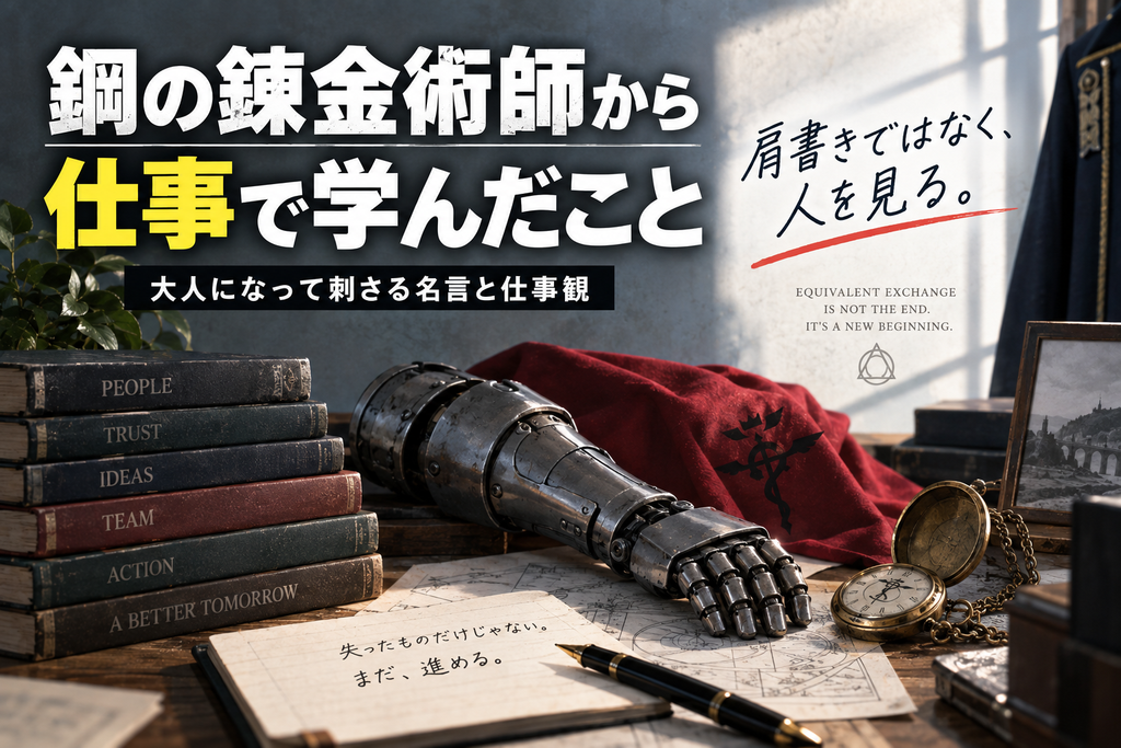 鋼の錬金術師から仕事で学んだこと
